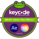 KCE Adobe After Effects Engineer AE101 Badge of Completion